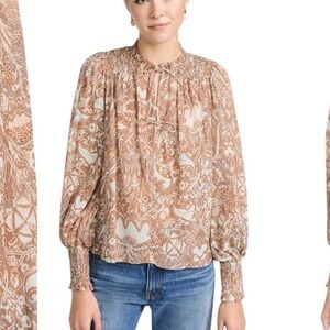 Ulla Johnson Ida Blouse in Feldspar